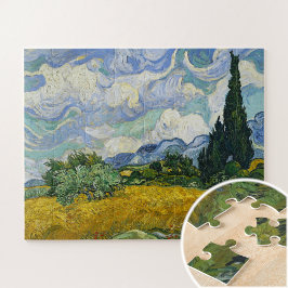 Wheat Field met Cypresses, Vincent van Gogh Legpuzzel