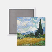 Wheat Field met Cypresses Vincent van Gogh Magneet (Voorkant / Achterkant)