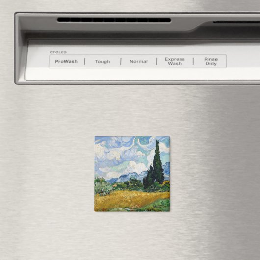 Wheat Field met Cypresses Vincent van Gogh Magneet (Insitu (Vaatwasser))