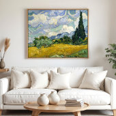 Wheat Field met Cypresses, Vincent van Gogh Poster