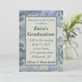 Wheat Field Sky Afstuderen Invitation Kaart (Staand voorkant)