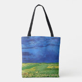 Wheat Field under Clouded Sky by Vincent van Gogh Draagtas (Achterkant)