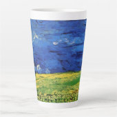 Wheat Field under Clouded Sky by Vincent van Gogh Latte Mok (Voorkant)