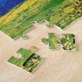 Wheat Field under Clouded Sky by Vincent van Gogh Legpuzzel (Zijkant)