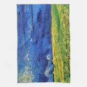 Wheat Field under Clouded Sky by Vincent van Gogh Theedoek (Verticaal)