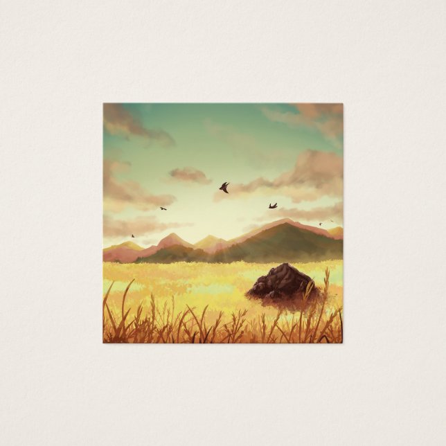 Wheat fields at sunrise (Devant)