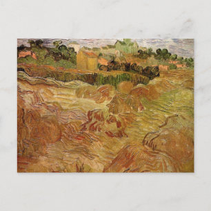Wheat Fields met Auvers van Vincent van Gogh Briefkaart