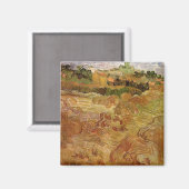Wheat Fields met Auvers van Vincent van Gogh Magneet (Voorkant / Achterkant)