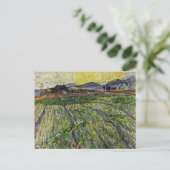 Wheat Fields van Van Gogh Briefkaart (Staand voorkant)