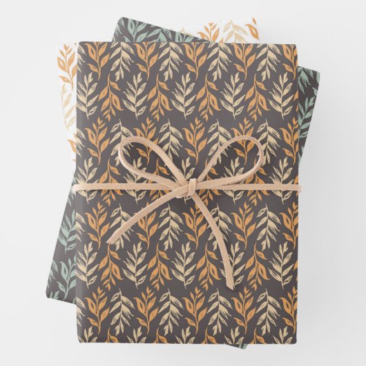 Wheat Leaf Pattern Wrap Paper (In situ)