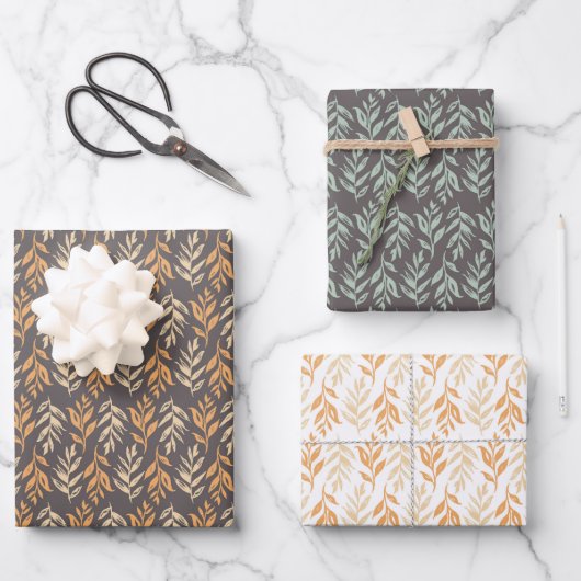 Wheat Leaf Pattern Wrap Paper (Voorkant)