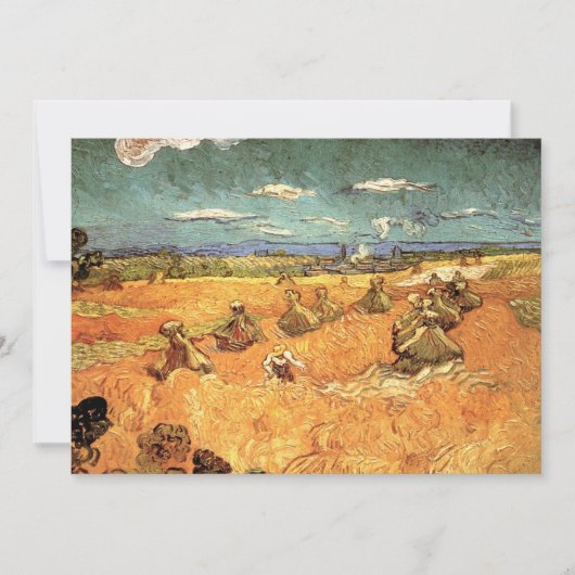 Wheat Stacks met Reaper van Vincent van Gogh (Voorkant)
