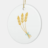 Wheat Stalks Keramisch Ornament (Links)