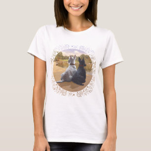 Wheaten & Black Schotse Terriërs T-shirt