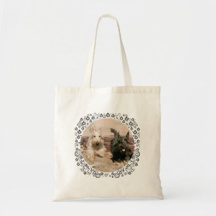 Wheaten & Black Scotties Rennen Tote Bag