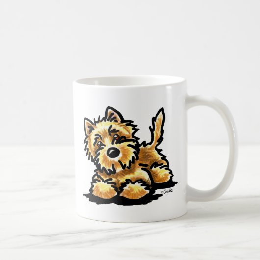 Wheaten Cairn Terrier Art Koffiemok (Rechts)