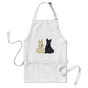 Wheaten en Black Scottish Terriers Standaard Schort