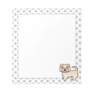 Wheaten Norfolk Terrier Schattige Cartoon Hond Notitieblok