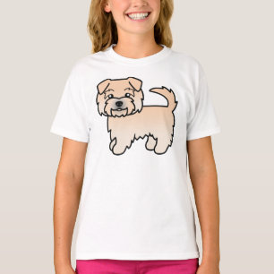 Wheaten Norfolk Terrier Schattige Cartoon Hond T-shirt