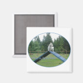 Wheaten Scottie Agility Magneet (Voorkant / Achterkant)