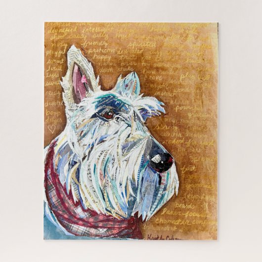 Wheaten Scottie Puzzle Legpuzzel (Verticaal)