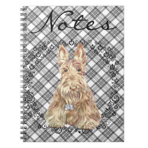 Wheaten Scottie Tartan Notitieboek