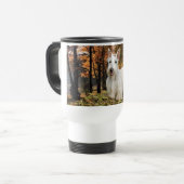 Wheaten Scottish Terrier Autumn Reisbeker (Voorkant links)