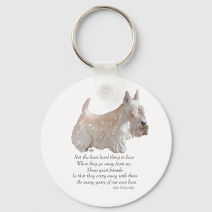 Wheaten Scottish Terrier Rainbow Bridge Sleutelhanger