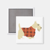Wheaten Scottish Terrier Sweater Magneet (Voorkant / Achterkant)