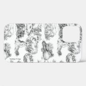 WHEATEN Terrier Black Toile Case-Mate iPhone Case (Achterkant (horizontaal))