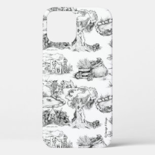 WHEATEN Terrier Black Toile iPhone 12 Hoesje