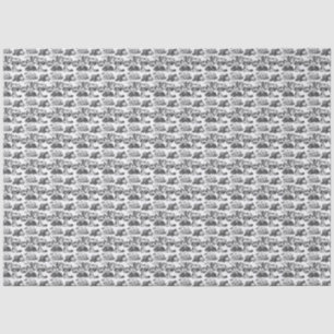 WHEATEN Terrier Black Toile Tissuepapier