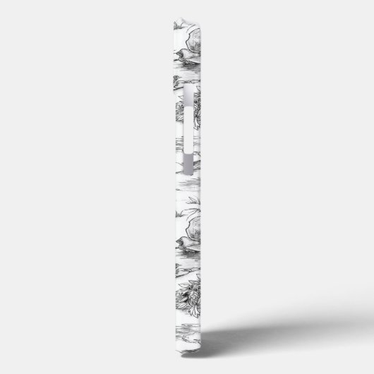 WHEATEN Terrier Black Toile w/Monogram Case-Mate iPhone Case (Achterkant / Links)