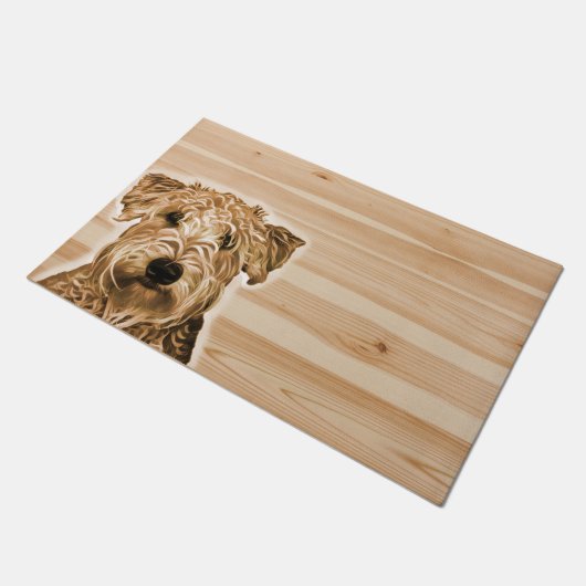 Wheaten Terrier Dog Deurmat (Schuin)