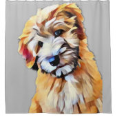 Wheaten Terrier Dog Douchegordijn (Voorkant)