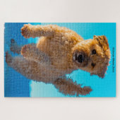 Wheaten Terrier Dog Jigsaws. Jigzaag Puzzle Legpuzzel (Horizontaal)