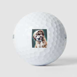Wheaten Terrier Dog Pop Art Golfballen