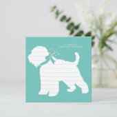 Wheaten Terrier Dog Puppy Bedankkaart (Staand voorkant)