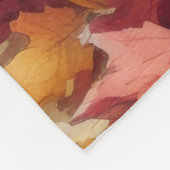 Wheaten Terrier in de herfst verlaat Thanksgiving Fleece Deken (Hoek)