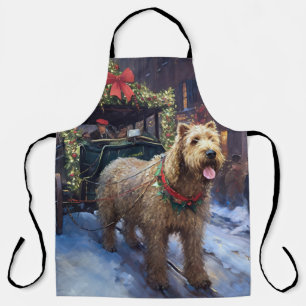 Wheaten Terrier Kerst Feestelijke Periode Schort