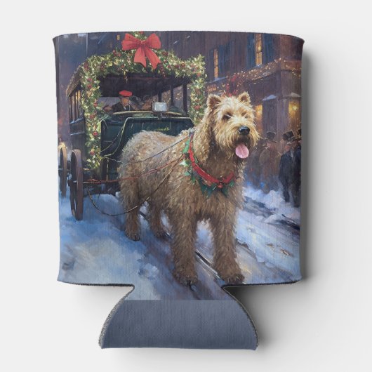 Wheaten Terrier Kerstfeest Seizoen Blikjeskoeler (Achterkant)