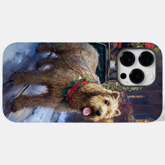 Wheaten Terrier Kerstfeest Seizoen Case-Mate iPhone Case (Achterkant (horizontaal))