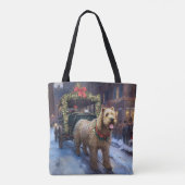 Wheaten Terrier Kerstfeest Seizoen Draagtas (Achterkant)