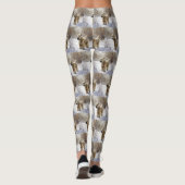 Wheaten Terrier Laat het sneeuwen Kerstmis Leggings (Achterkant)