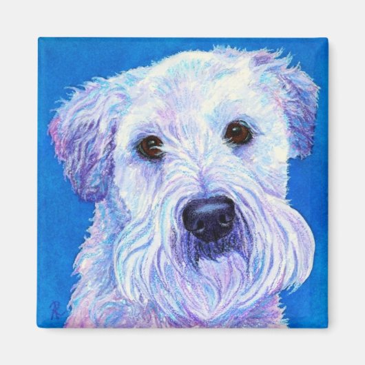 Wheaten Terrier Magnet - "Bailey" Magneet (Voorkant)