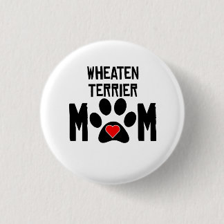 Wheaten Terrier Mam Ronde Button 3,2 Cm