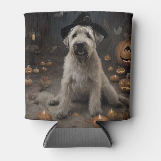 Wheaten Terrier Pompoenen Halloween Eng Blikjeskoeler (Voorkant)