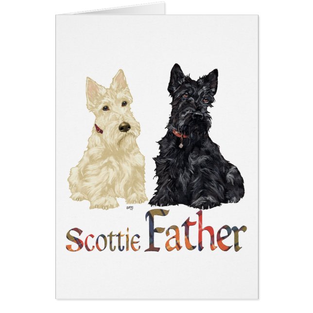 Wheates & Black Scottish Terriers Father (Devant)
