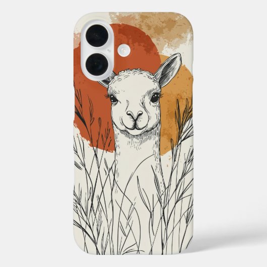 Wheatfield Deer Phone Case – Natuur stijl (Achterkant)