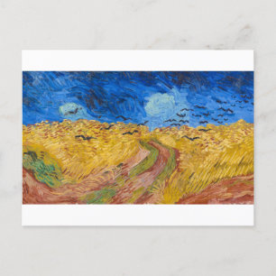 Wheatfield met Krogen door Vincent van Gogh Briefkaart